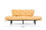 Atelier Del Sofa Nitta Triple - Sofá cama de 3 plazas, Mostaza